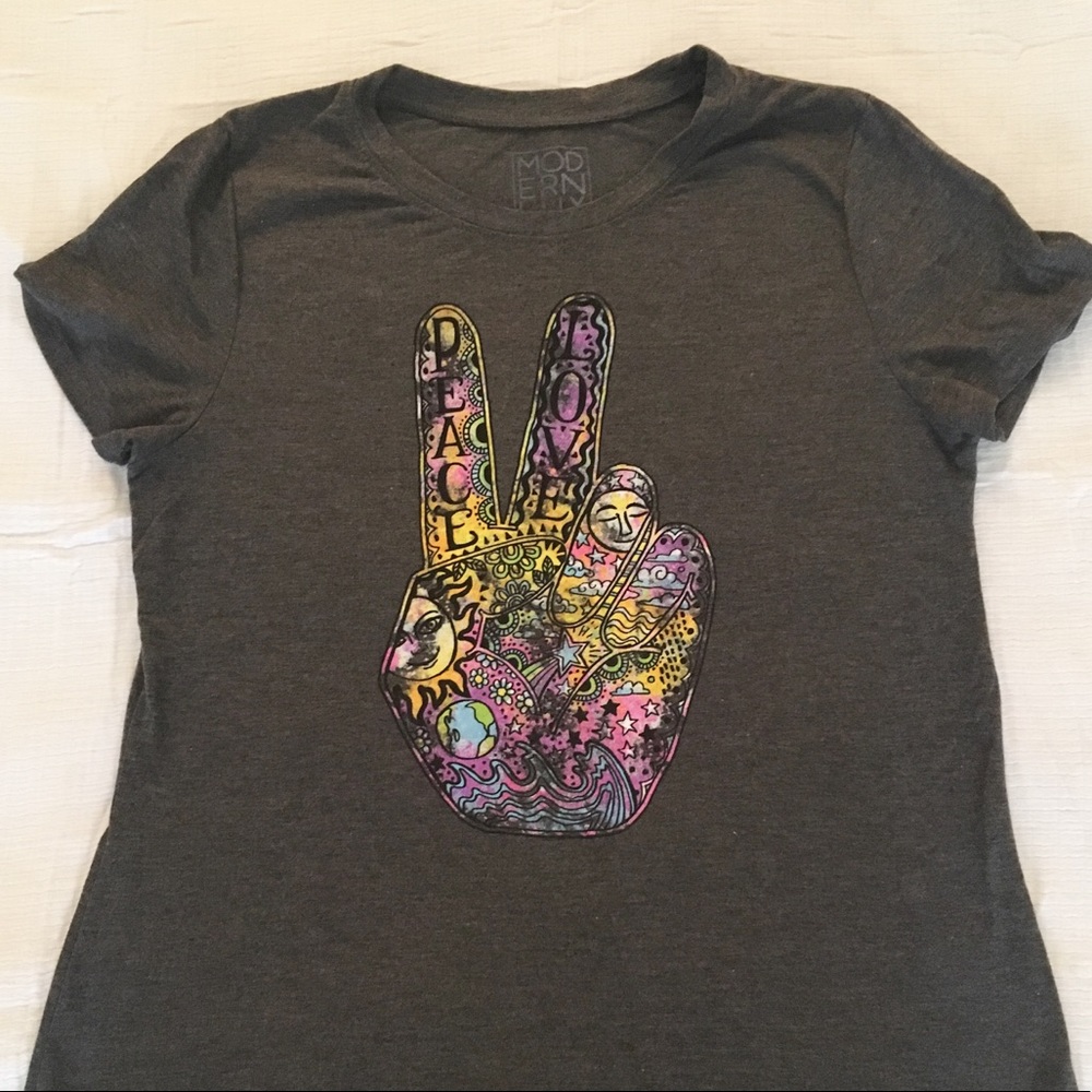 Modern Lux Peace Sign Tee
